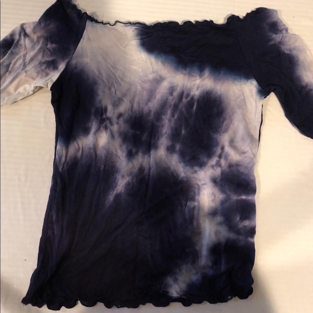 Off the shoulder tie dye too